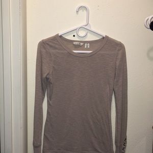 Long sleeve tan shirt